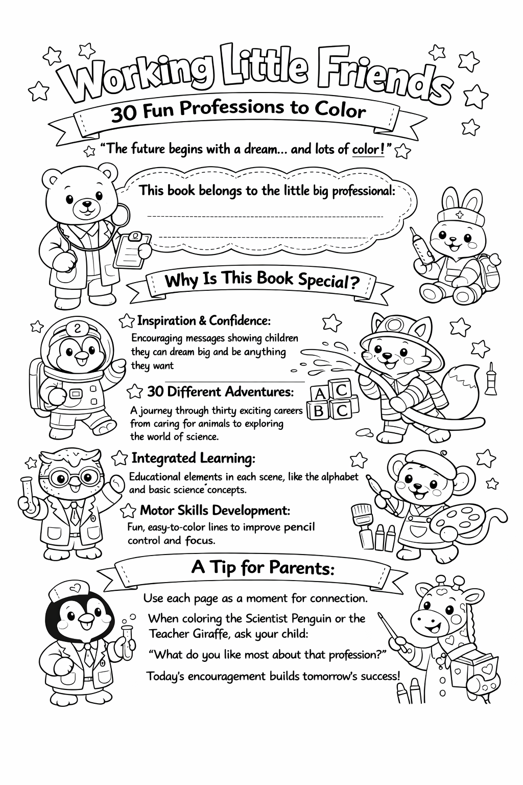 Sample Open Coloring Book Page